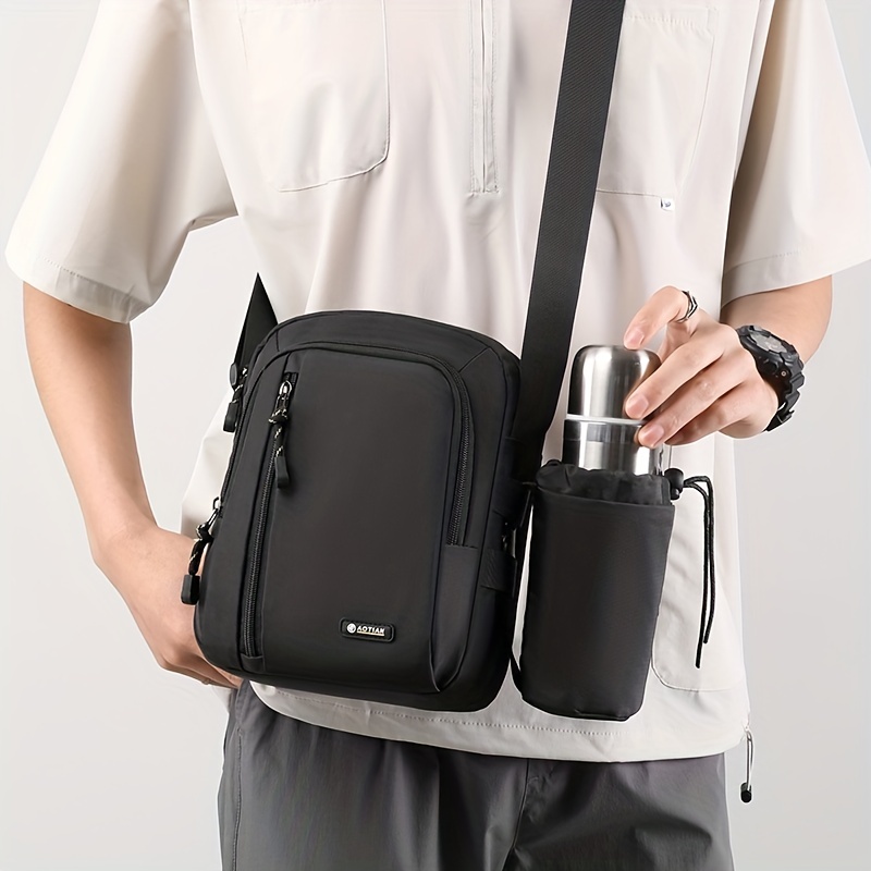 Small sling bag hot sale with water bottle holder