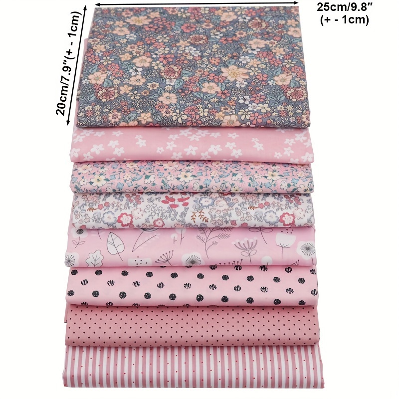 Diy Japanese Cotton Quilted Fabric Printed Floral Patterns - Temu