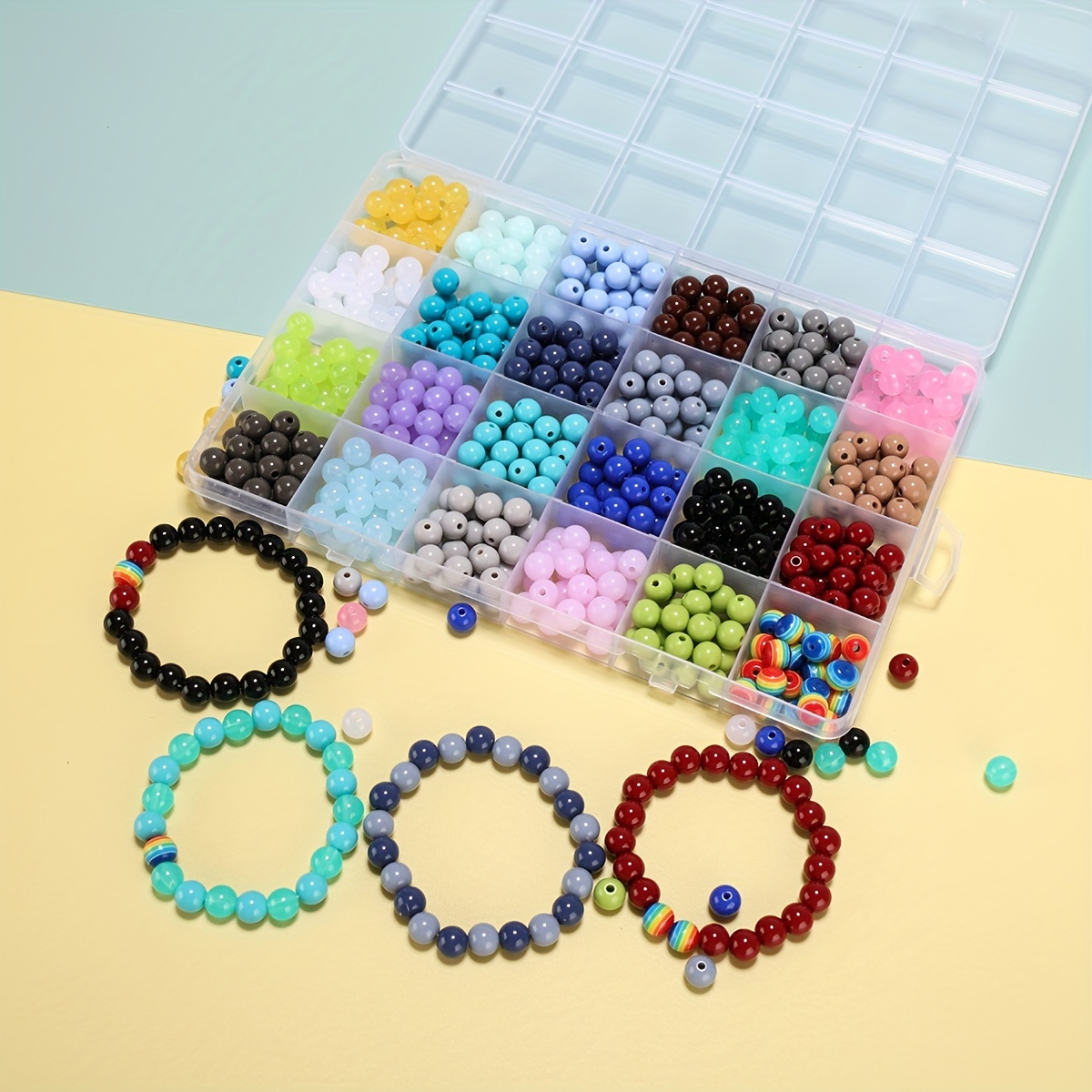  tchrules 463pcs Crystal Beads Kit for Jewelry Making