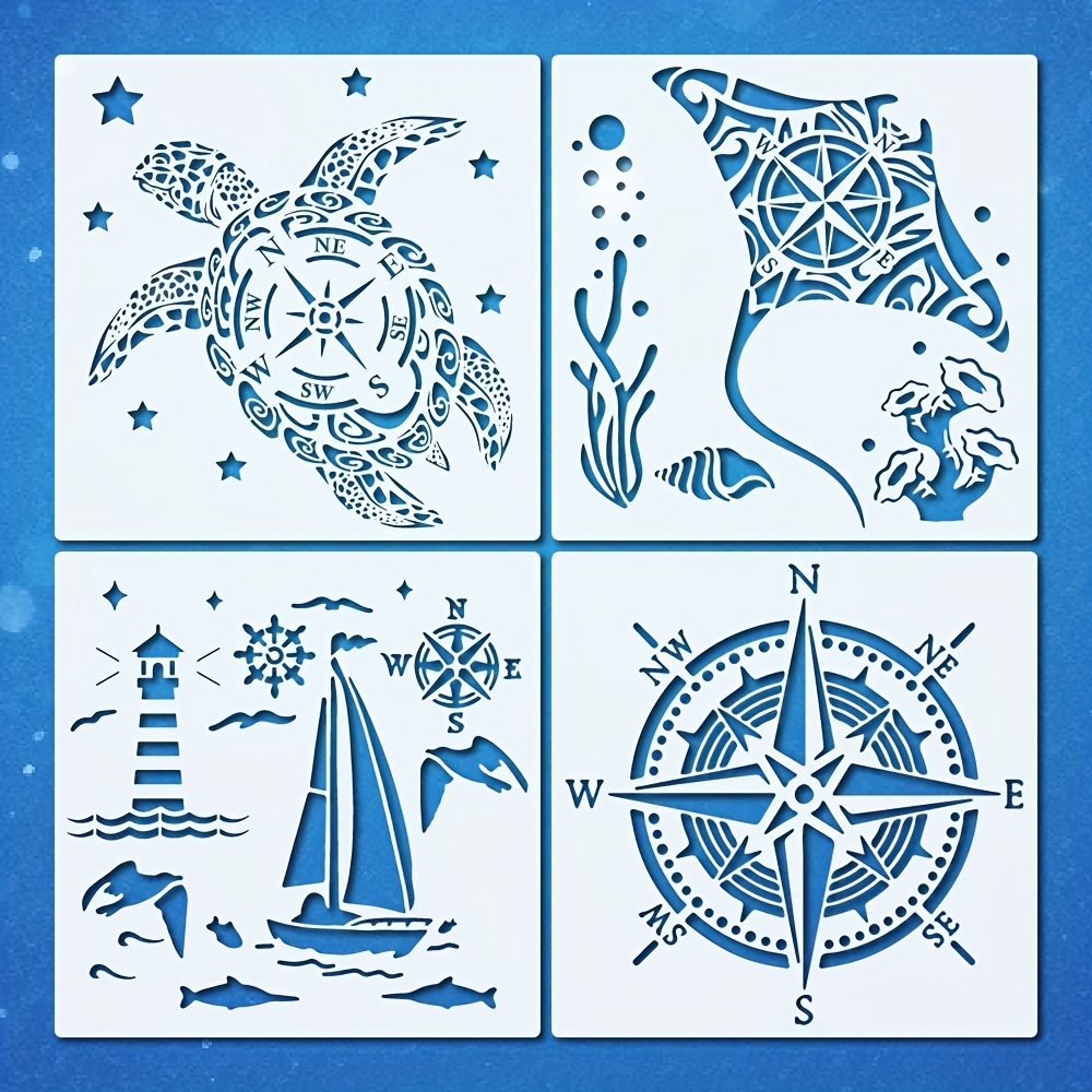 Fish and Nautical Stencils - Made in America