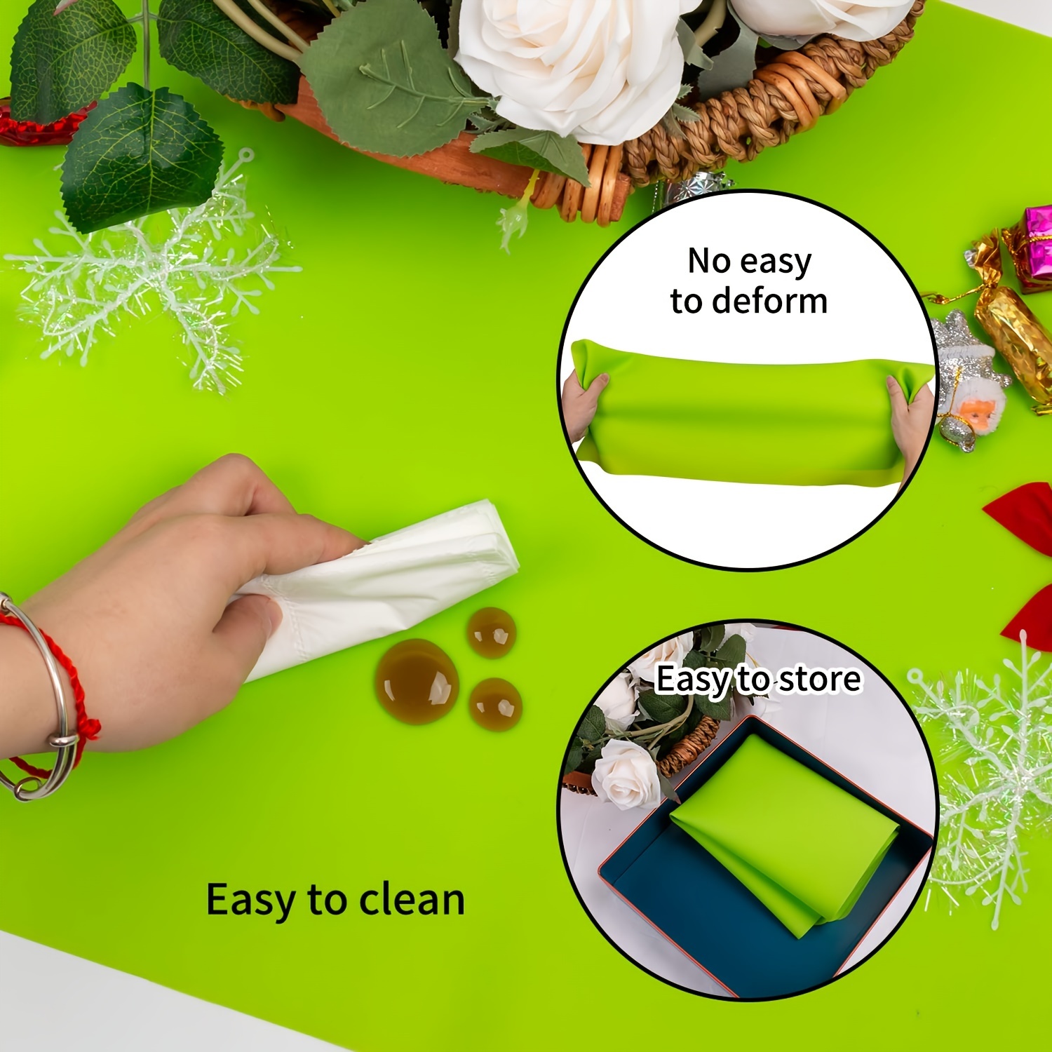 Extra Large Silicone Table Mat Silicone Mat For Crafts - Temu