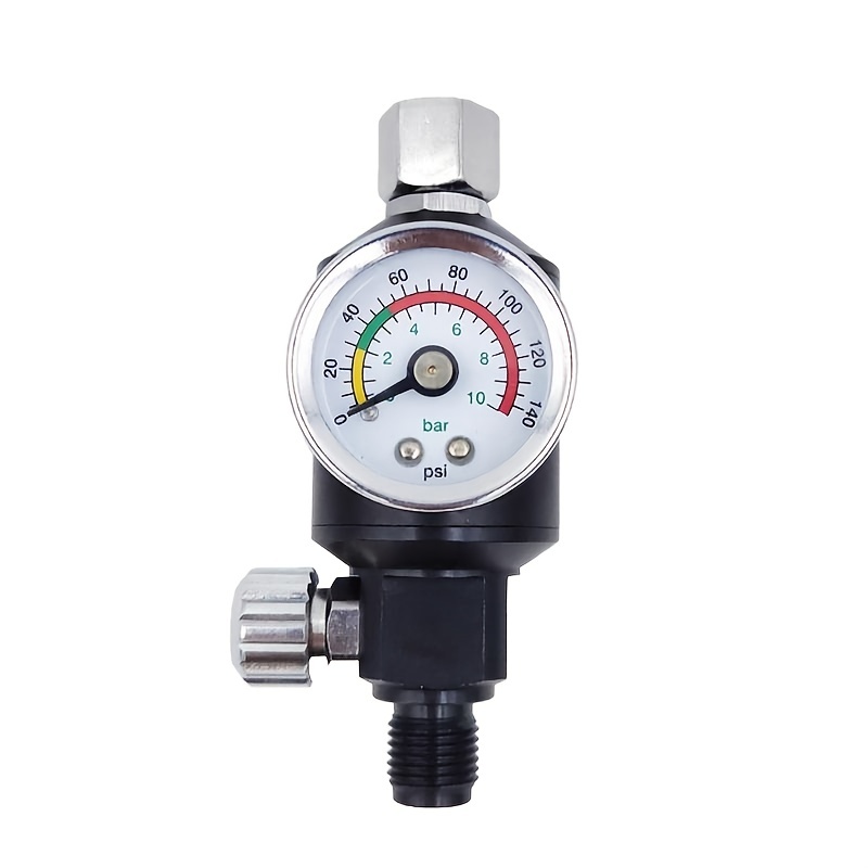 LANTRO JS Luftdruckregler, 1/4 Zoll Pneumatische Spritzpistole  Luftdruckregler Manometer Inline-Öl Wasser Wasserabscheider Filter Separator  : : Garten