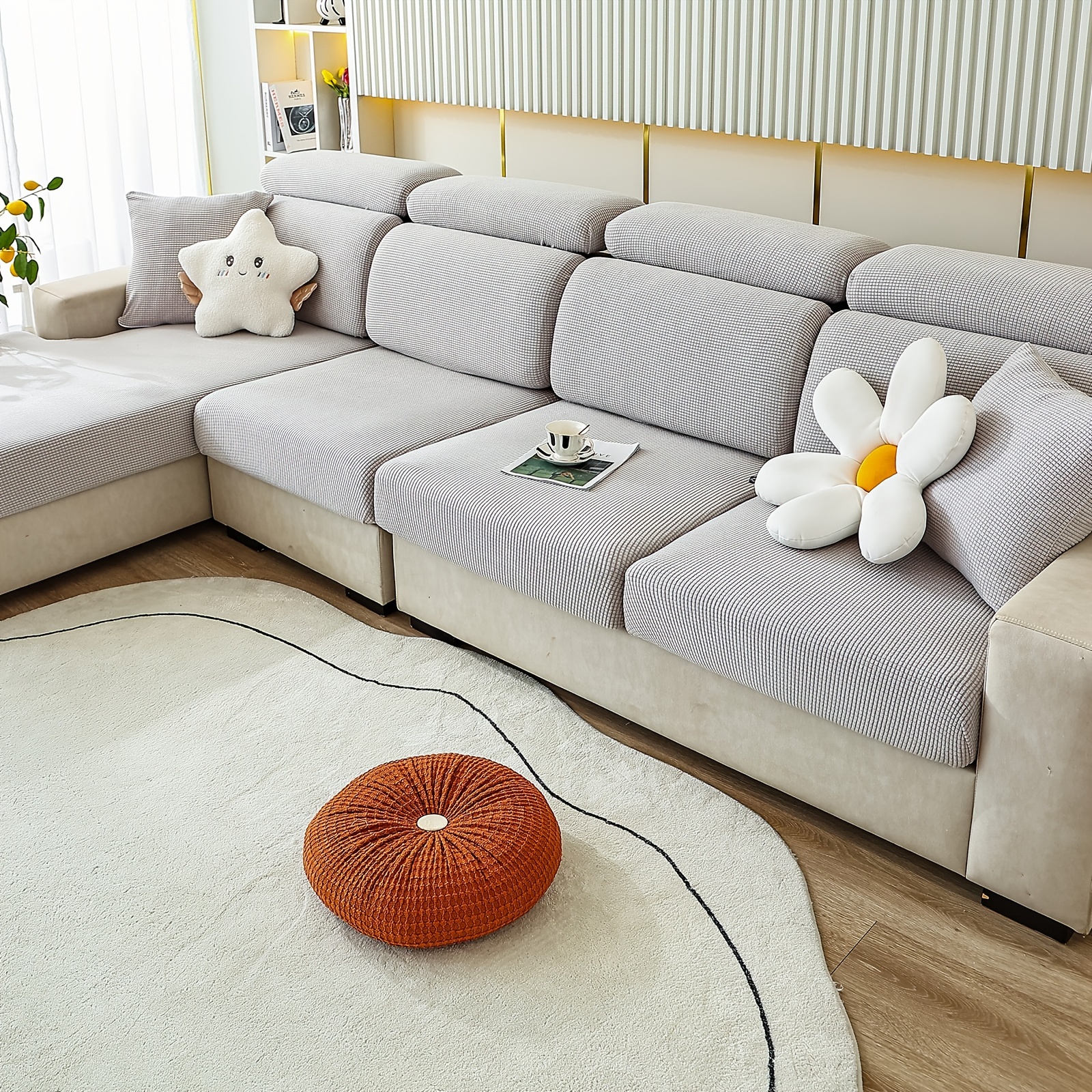 Fundas de sofá, funda elástica para sofá de 1, 2, 3, 4 asientos, funda  elástica para sofá de asiento, sillón, sillón, sillón de 5 a 2 asientos