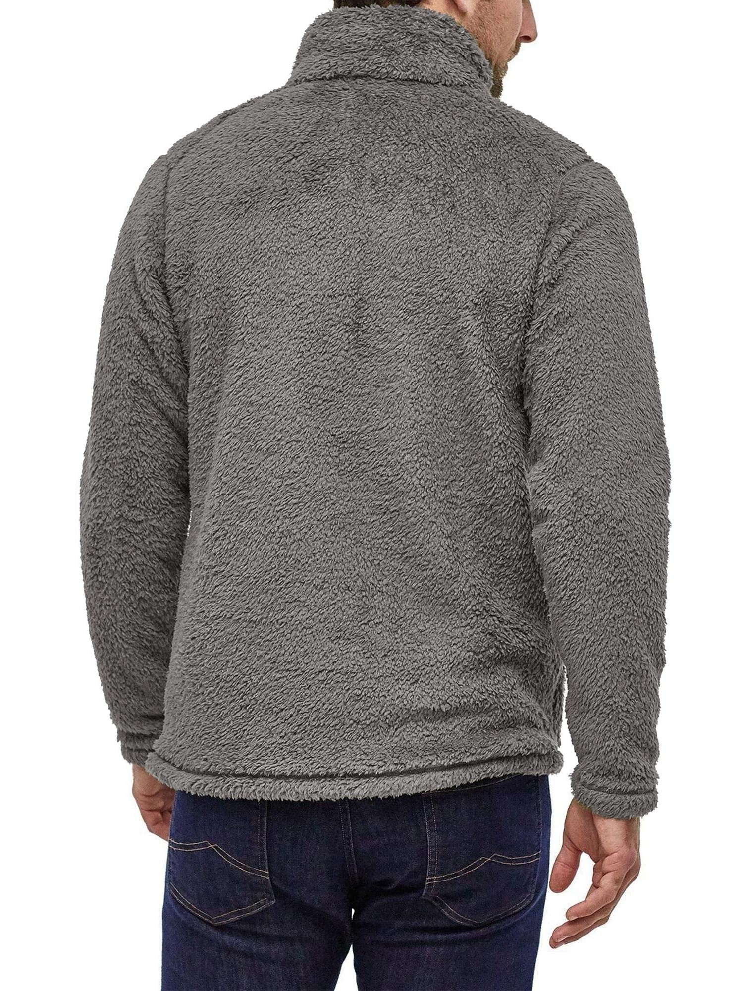 Men's Fuzzy Sherpa Pullover Jacket Long Sleeve Quarter-zip Sweatshirts  Lightweight Fall Outerwear - Temu