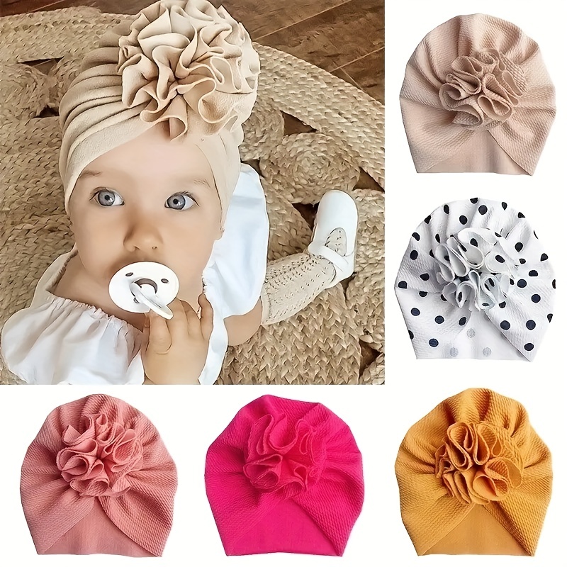 

Adorable & Cozy Baby Flower Turban Hats - Soft Head Wraps For Newborns & Nursery Cuteness!