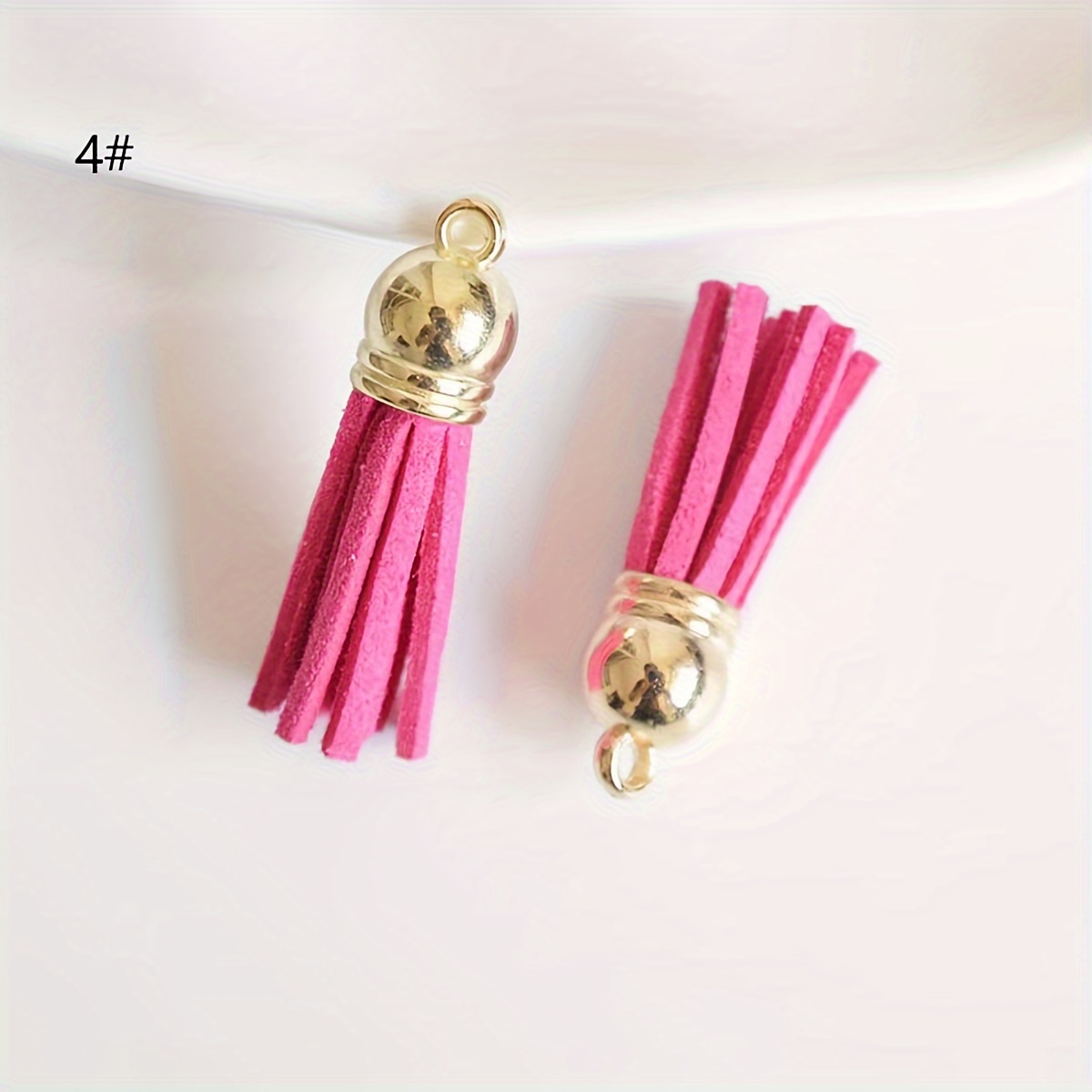 Korean Velvet Tassels Pendants Handmade Diy Making Parts - Temu