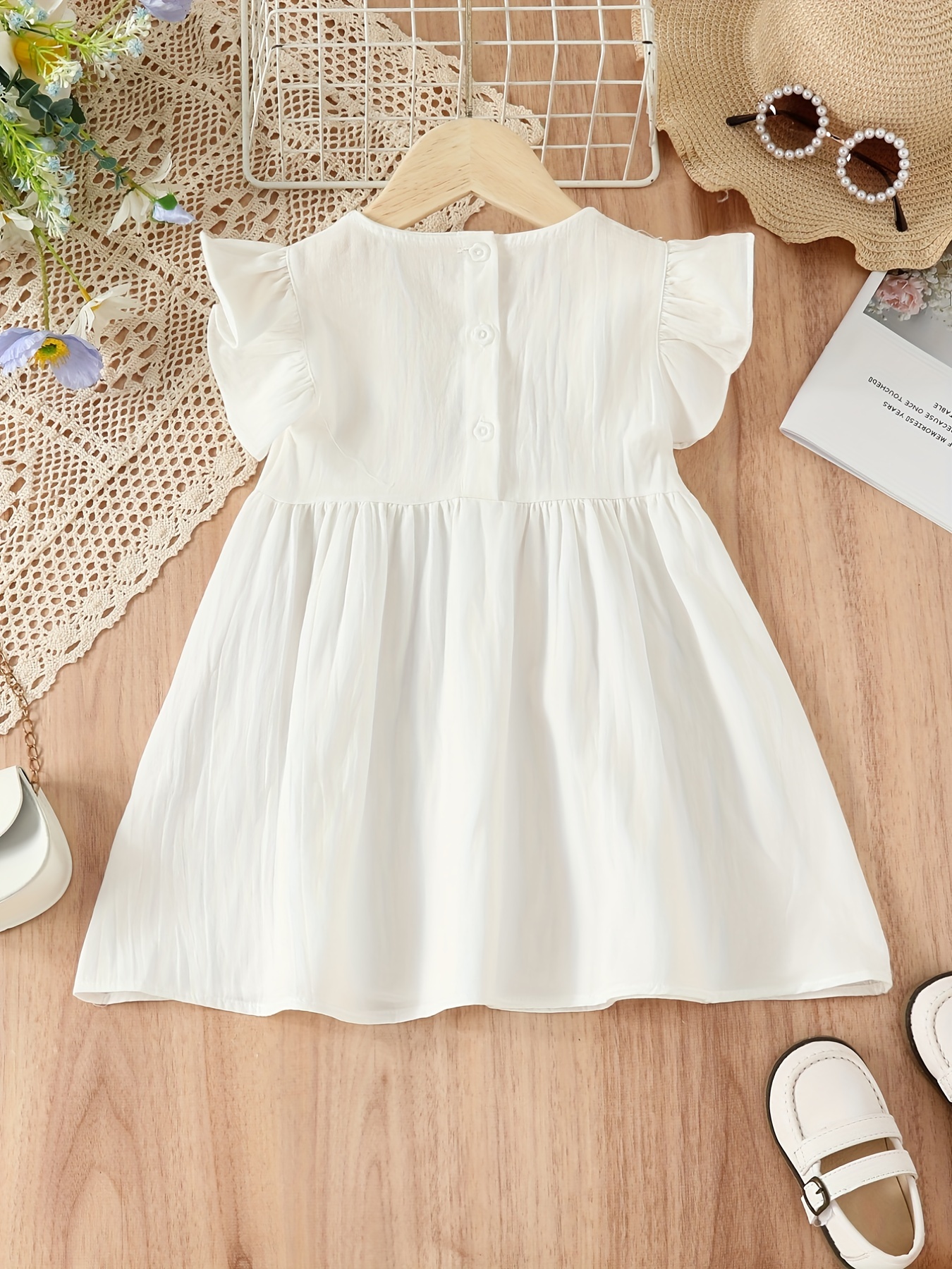 White cotton shop frock design