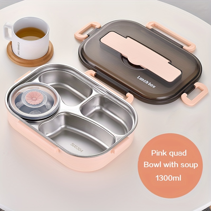 Portable Stainless Steel Lunch Box Insulated Lunch Container Temu