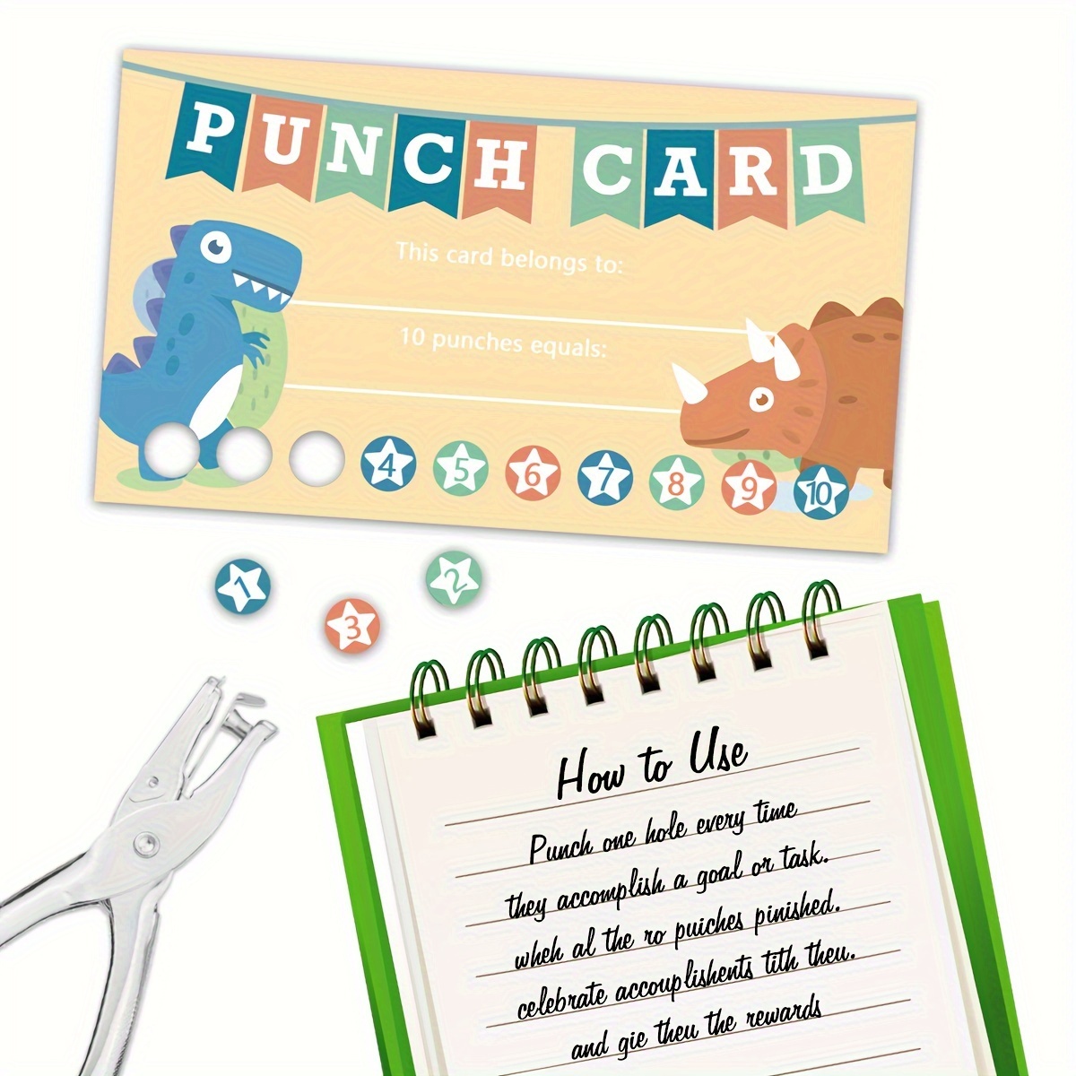 Children Reward Card Punch Cards Set Of 50 Behavior Incentive Awards For  Kids Students Teachers Classroom School Kids Toy