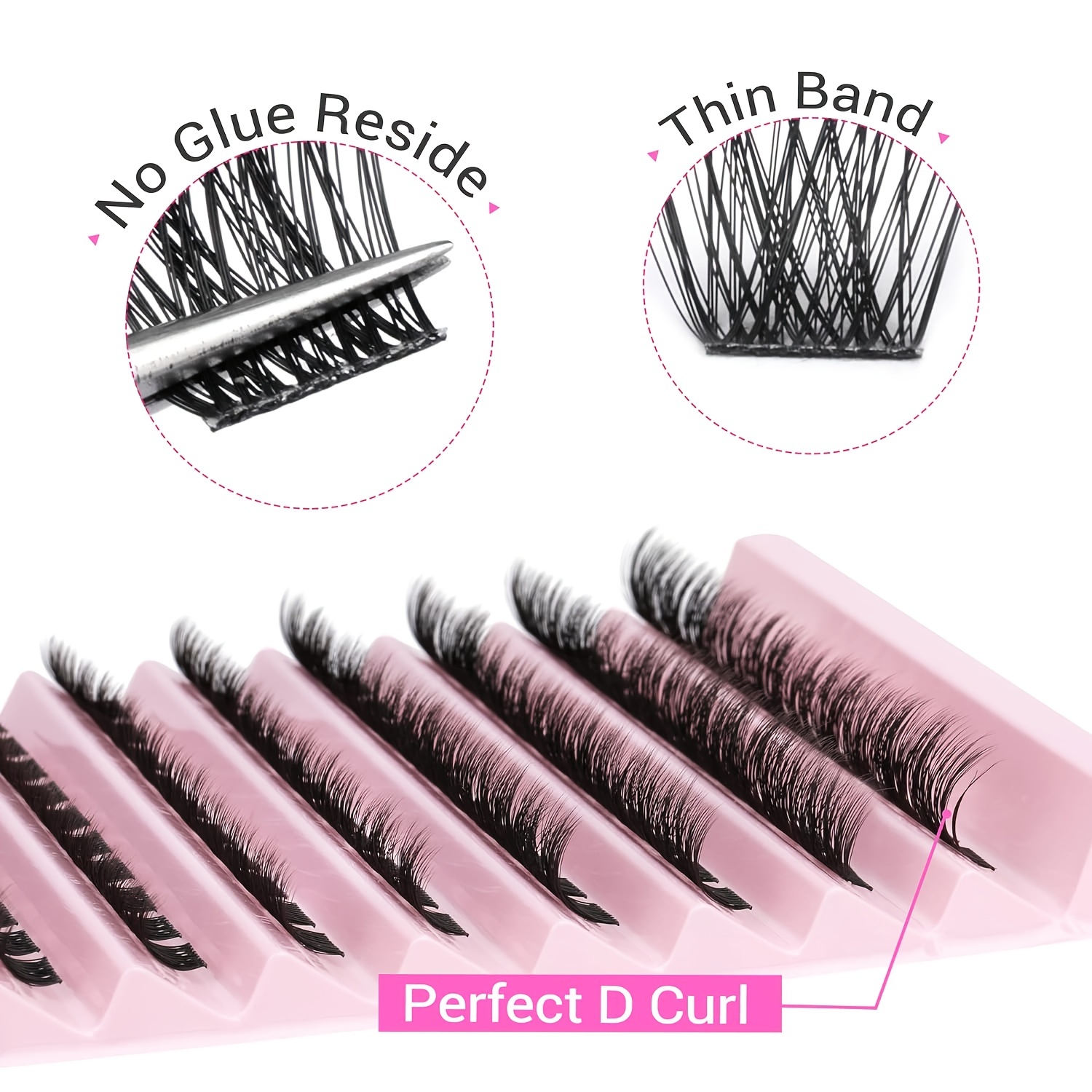  Lash Clusters Natural Wispy Cluster Lashes 8-16mm Wispy  Individual Lashes Extensions Natural Look Lashes D Curl Fluffy Cluster  Lashes DIY Eyelash Extension by Focipeysa : Beauty & Personal Care