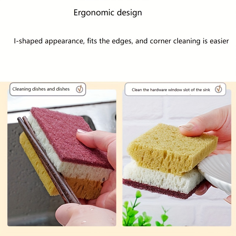 Kitchen Cleaning Sponge Dish Towel Scouring Pad Dishware - Temu