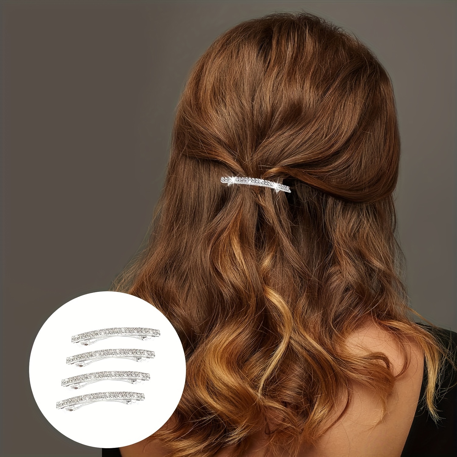 Sparkly Rhinestone Hair Barrettes Vintage Spring Hair Clips - Temu