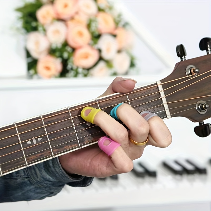 Protection des doigts de guitare en silicone 25 pièces