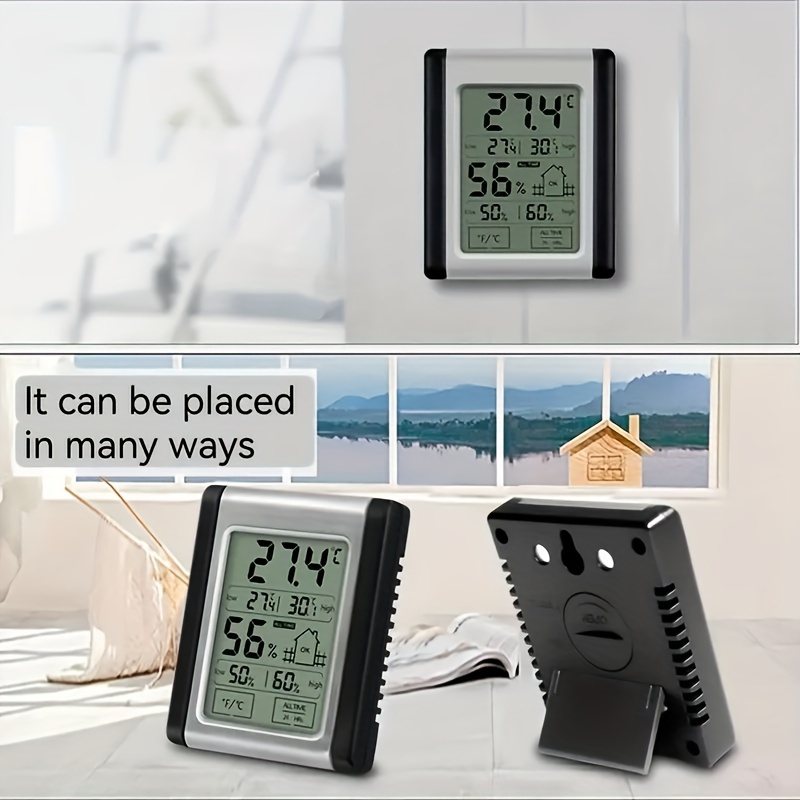 1pc Thermomètre Et Hygromètre Numérique. Affichage LCD - Temu Canada