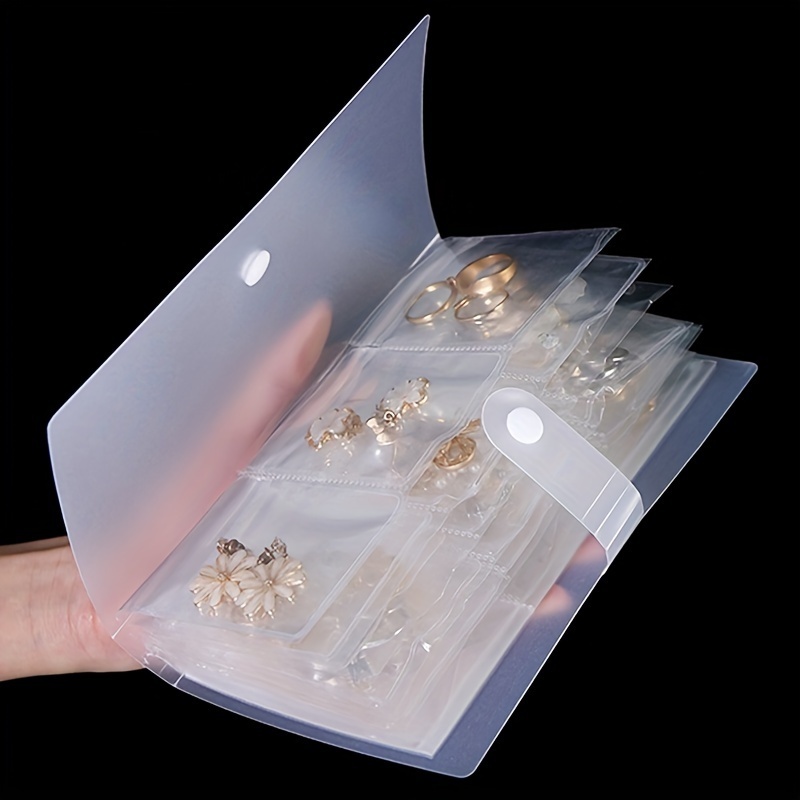 1pc Plain Jewelry Box With 20pcs Clear Bag,Anti-oxidation Jewelry