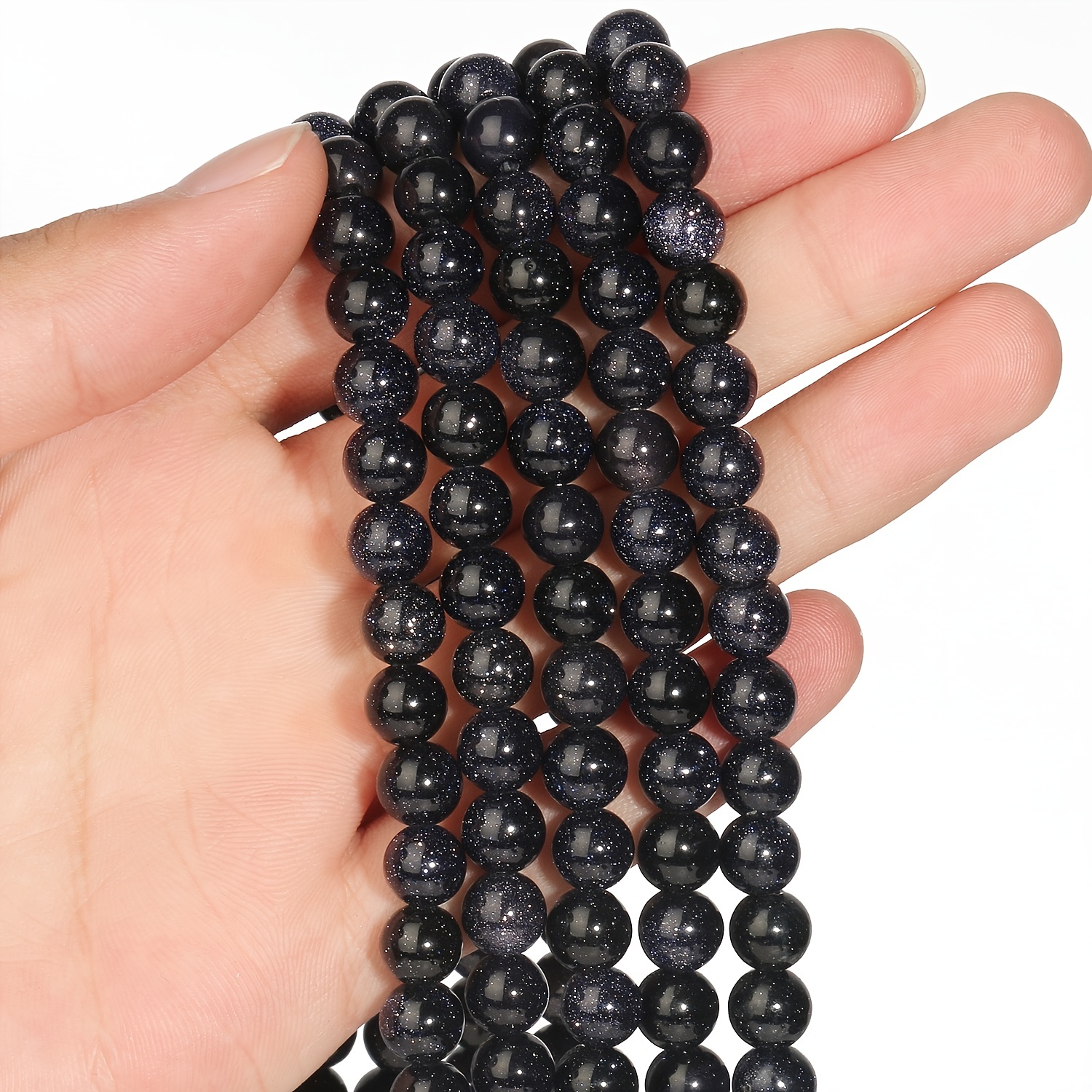 Natural Black Hematite Stone Beads Round Loose Beads For Jewelry Making 2 3  4 6 8 10 12mm Diy Bracelet Accessories 15Strand