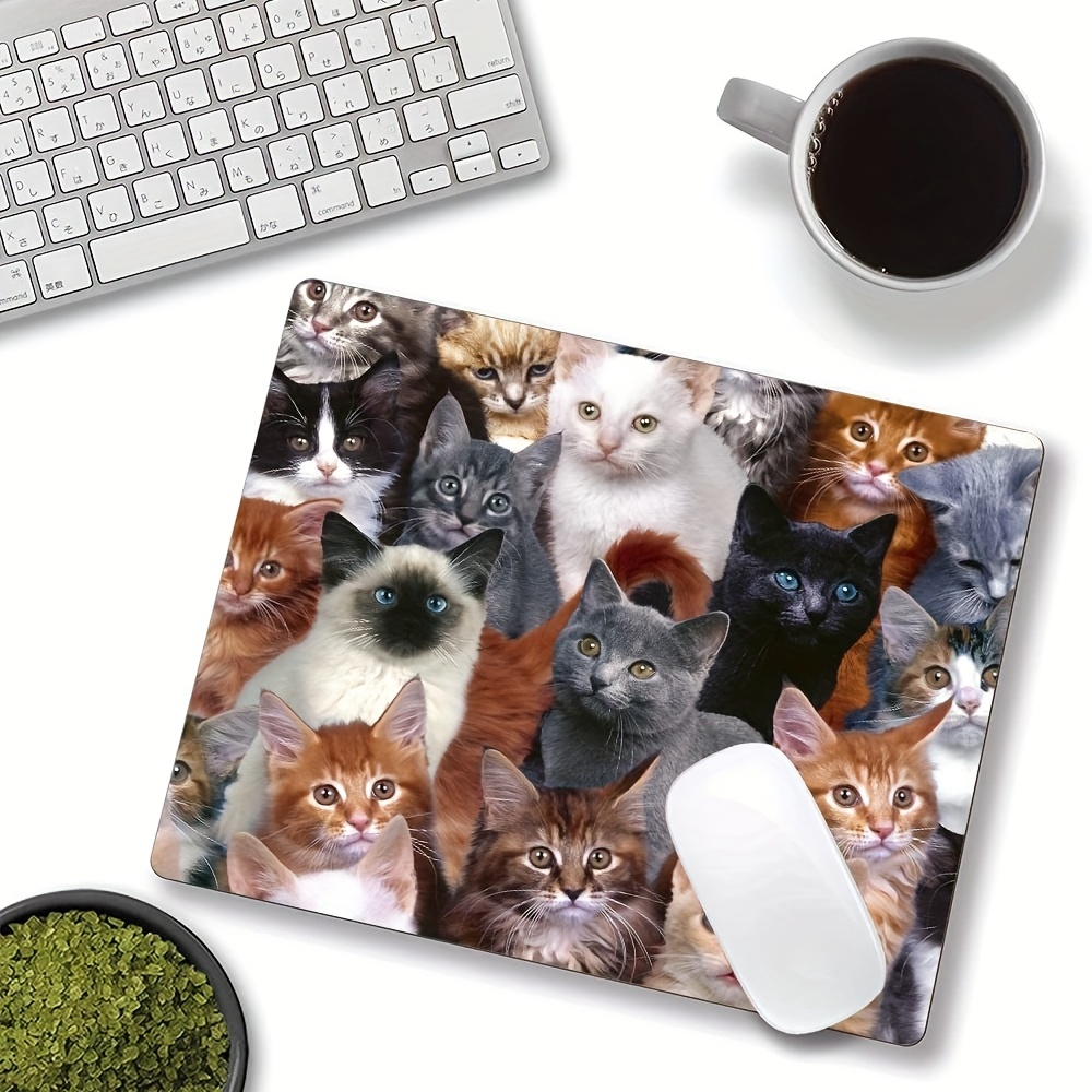 Mouse pad para jogos para animais de estimação, mouse pad de gato para  computadores desktops, PC, laptop