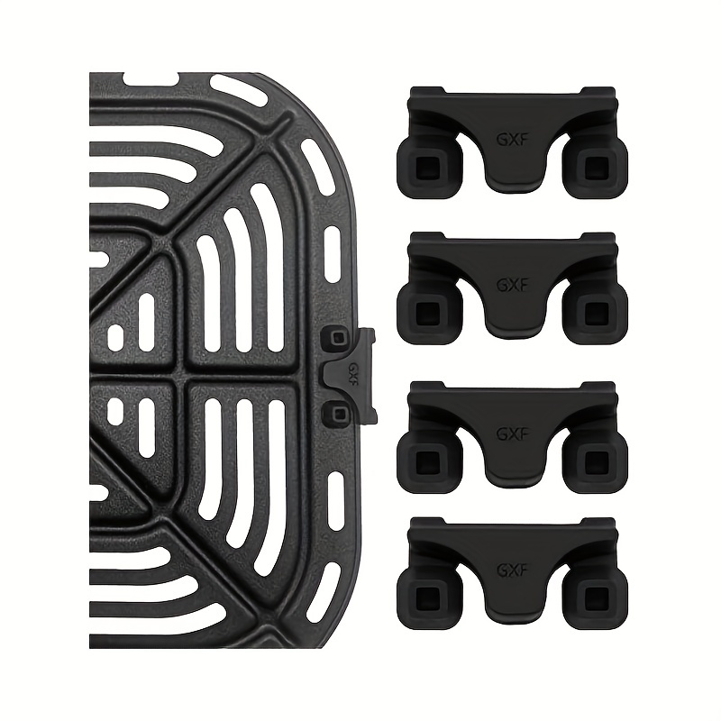3/4/12pcsair Fryer Rubber Bumpers, Upgraded Air Fryer Rubber Tips, Silicone  Tabs, Rubber Tabs Air Fryer Replacement Parts, Fits Most Air Fryer Pans,  Made Of Silicone - Temu