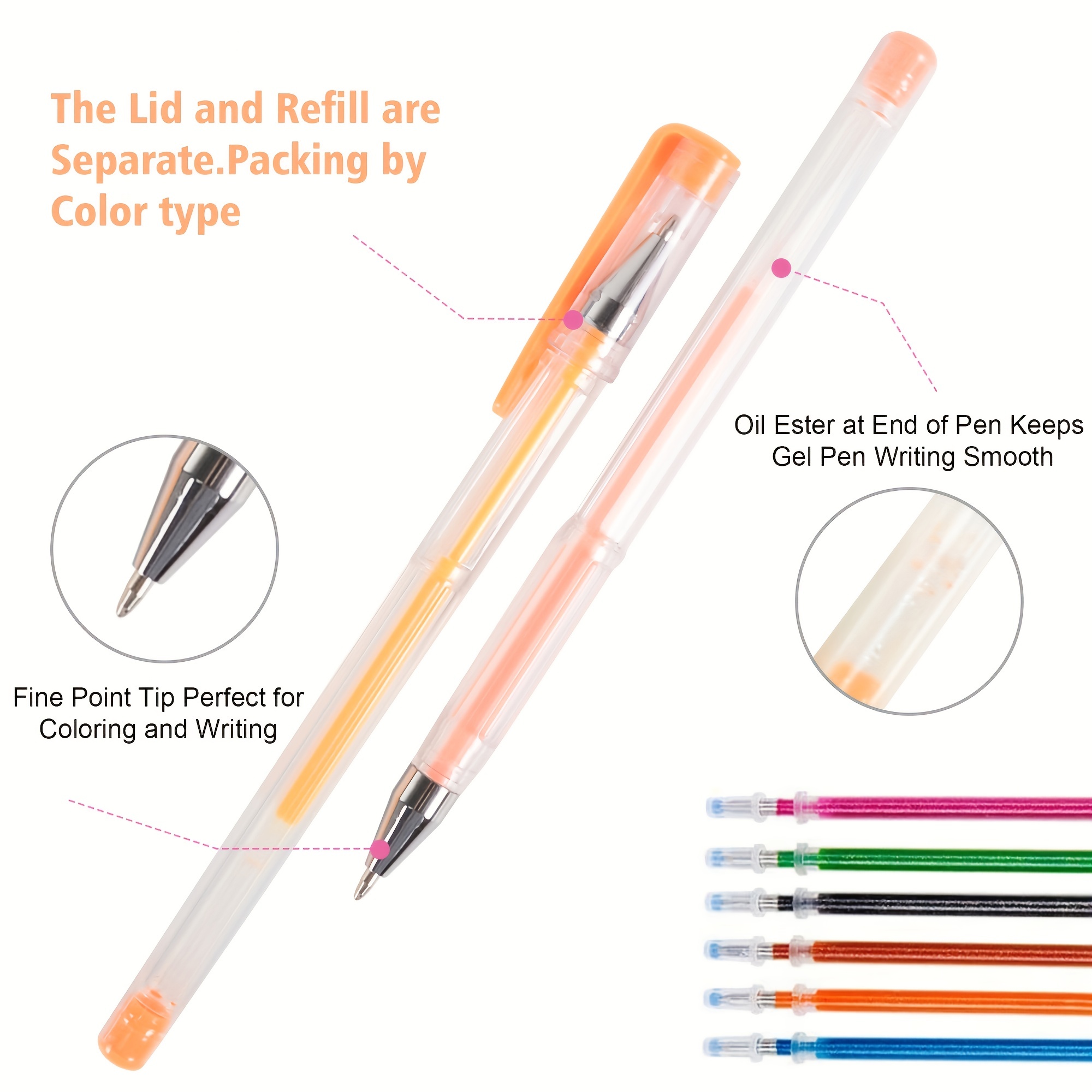 Y2K Vintage Limited Too Gel Pens - Glitter, Neon, Milky Gel Pens