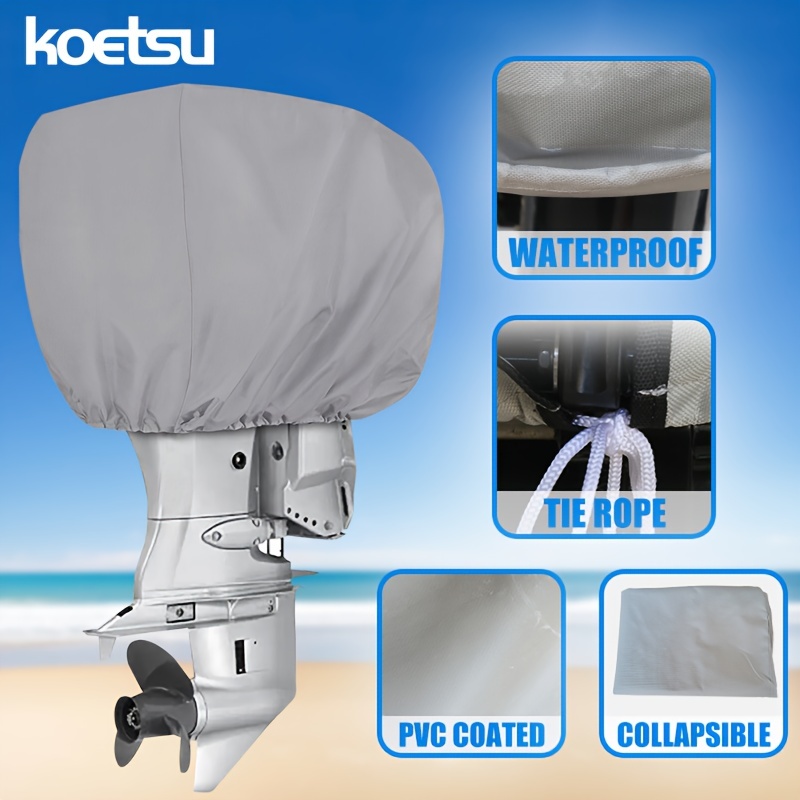 

Koetsu Extra-thick Waterproof Outboard Motor Cover - 6-250hp Oxford Material Uv-resistant Dustproof Shield For Yacht Motor Engine And Marine Engine