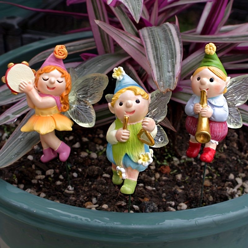 Prevently Mini pots de fleurs uniques en résine pour intérieur et extérieur  - Statue d'animal - Cadeau pour enfants (requin, 11 cm)