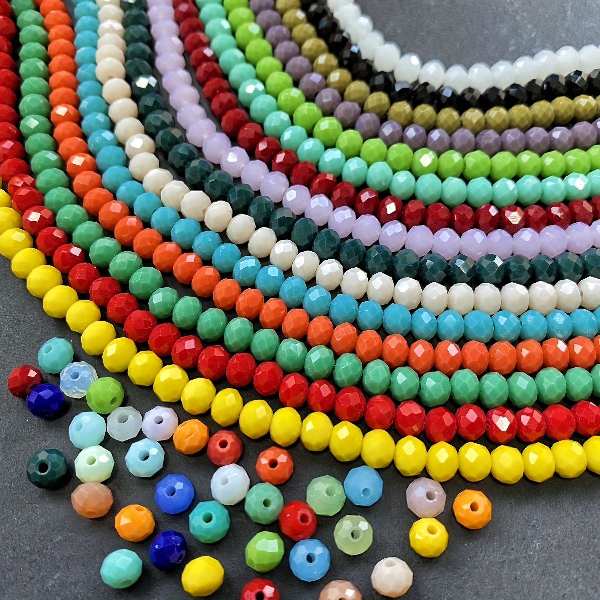 Monochrome Glass Scattered Beads Jewelry Making Perfect Diy - Temu