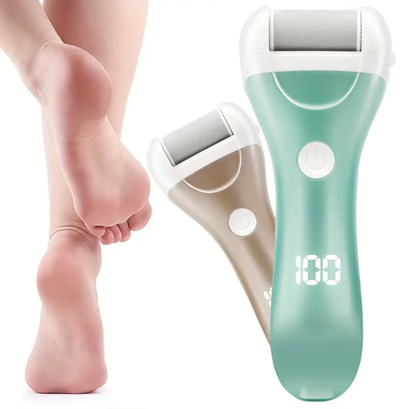 Rechargeable Electric Foot Scrubber With 3 Roller Heads And 2 Speeds For Dead  Skin And Pedicure - Waterproof Callus Remover For Soft And Smooth Feet -  Temu