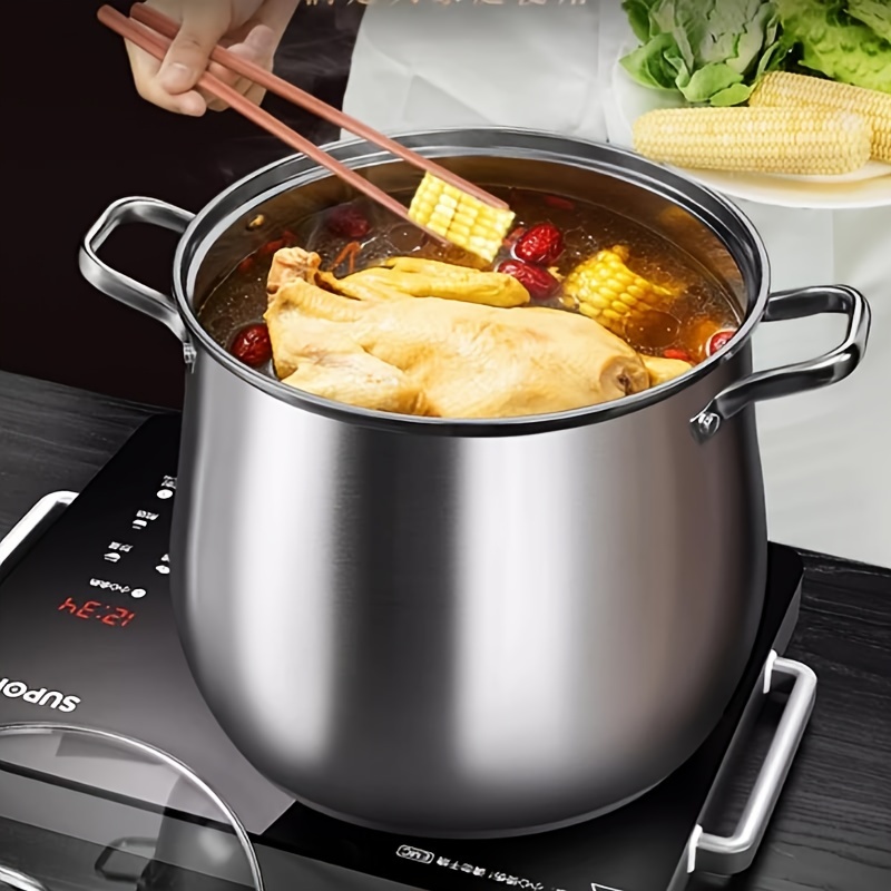 1 Olla De Acero Inoxidable (8,66 ''), Olla Grande, Olla Para Sopa,  Utensilios De Cocina, Utensilios De Cocina, Accesorios De Cocina, Artículos  De Cocina Para El Hogar - Temu Spain