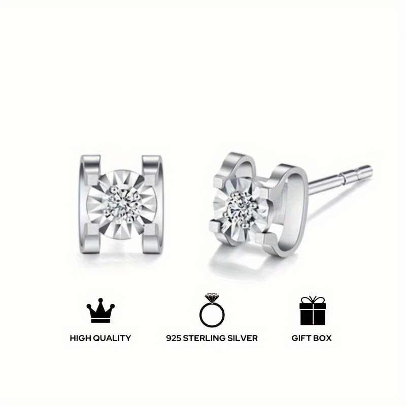 Platinum ear studs for on sale mens