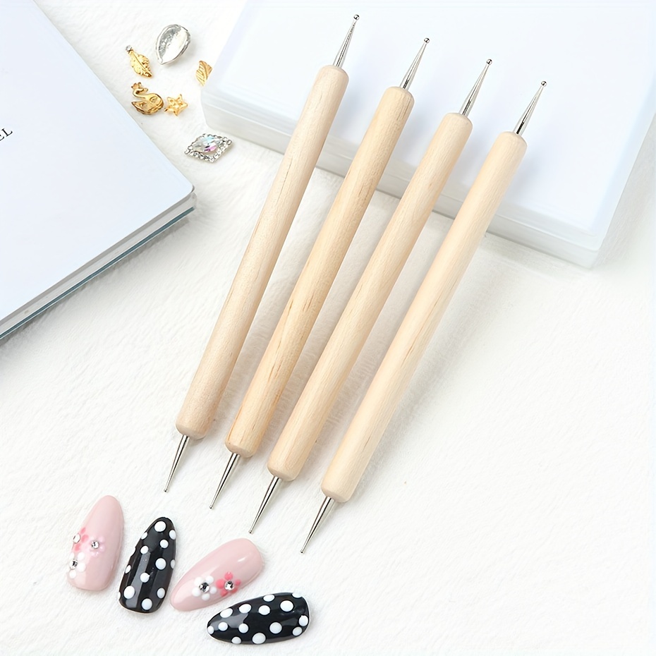 5pcs Rhinestone Picker Pen, Nail Art Wax Pen For Rhinestones Pick Up,  Dotting Tool For Nail Art DIY Decoration