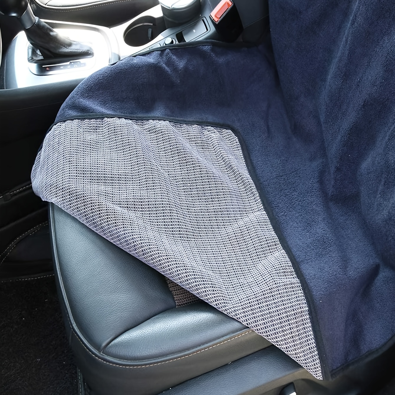 Leader Accessories Grey Waterproof Towel Auto Car Seat Cover Machine W