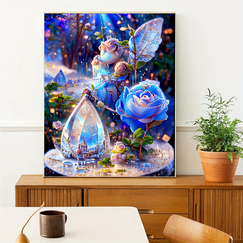 New 2024 DIY Diamond Painting Rose Butterfly Full Mosaic Diamond