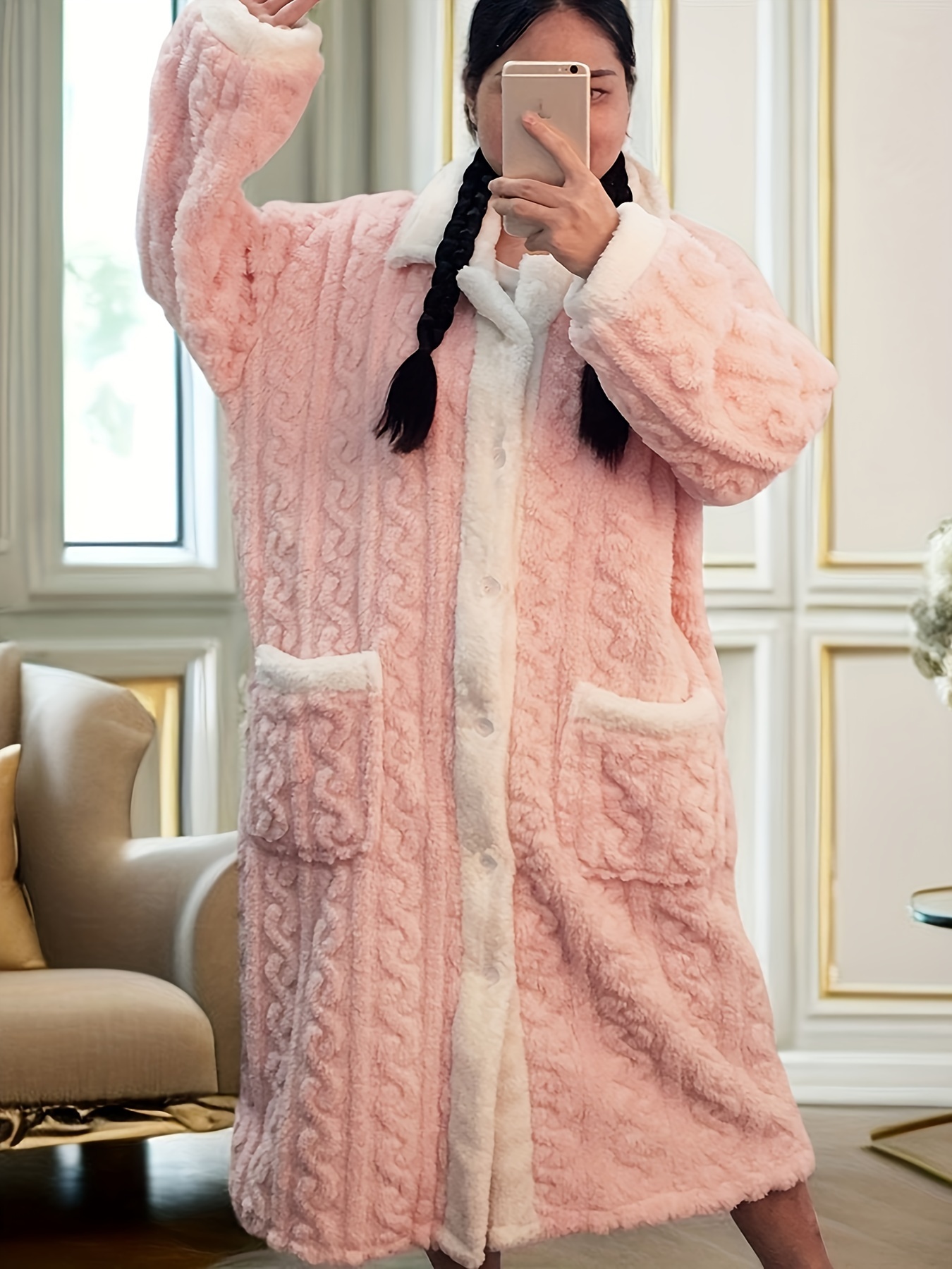Sleepyheads Pajama Women's Fleece Long Sleeve Wrap Robe Cardigan