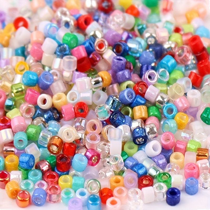 Delica Glass Seed Beads 2mm Transparent Dyed Color Beads Jewelry Making  720pcs S