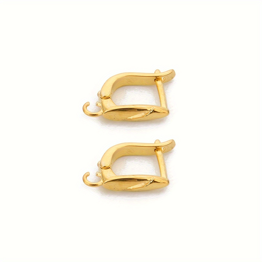 Copper U shaped Twill Ear Clip Leverback Earring Hooks Hoop - Temu