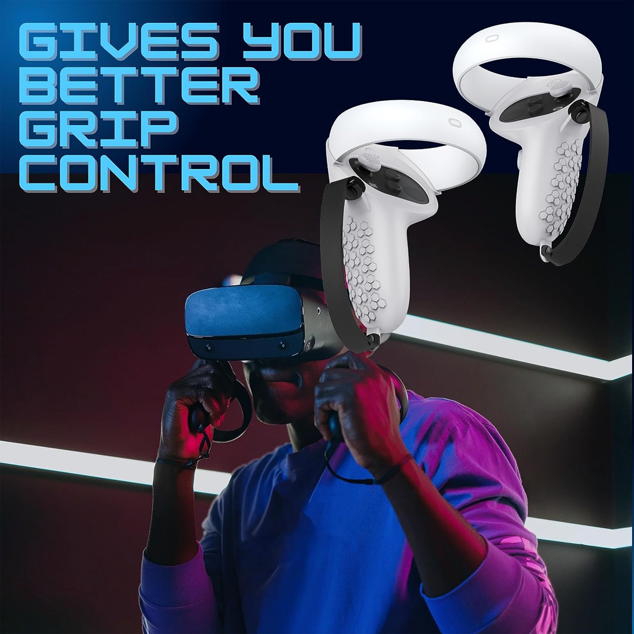 Accesorios para Oculus Quest 2 Controller Grips Cover, Meta Quest