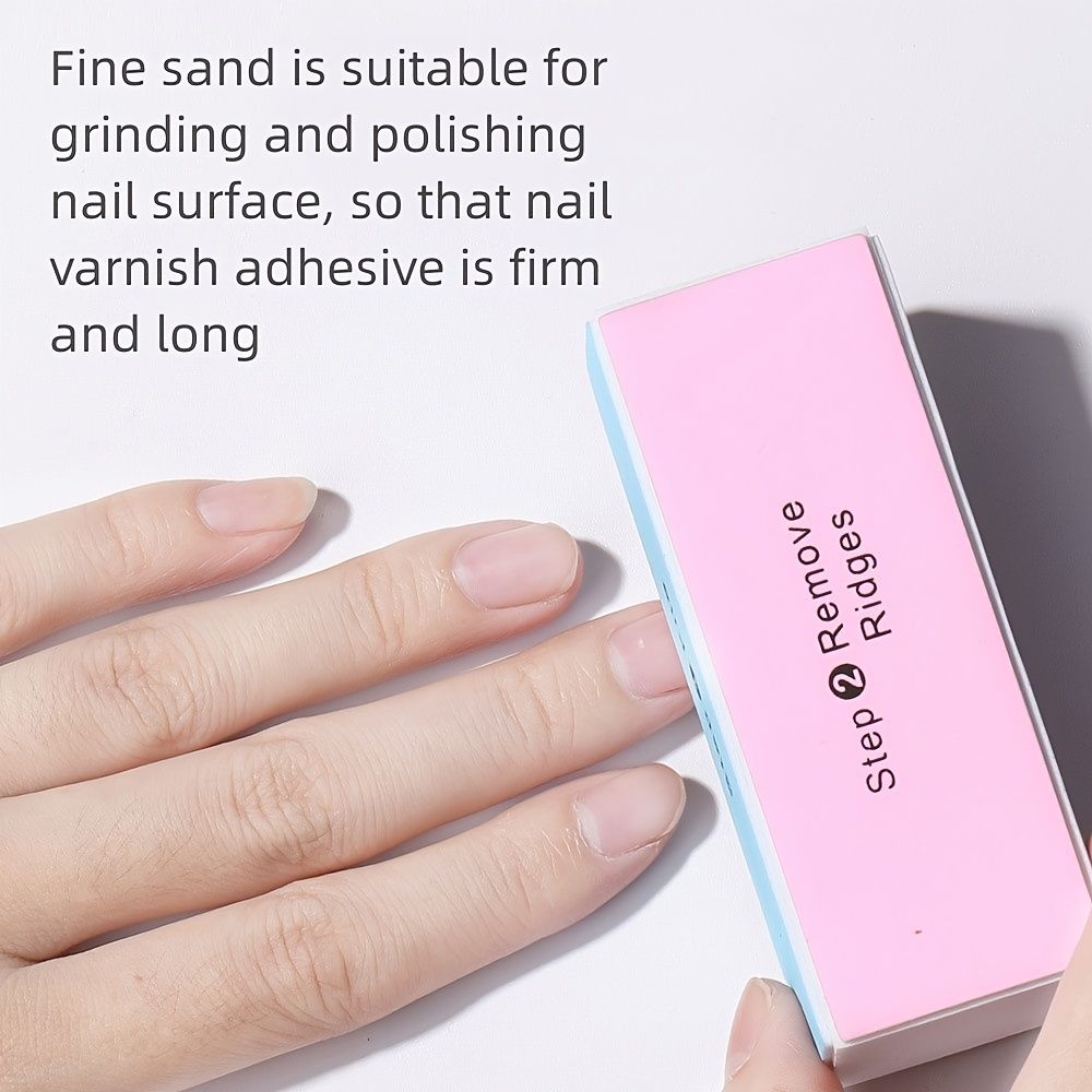 4 Way Nail Buffer Block Nail File Block Sanding Buffer Nail Polisher For  Nail Art Tool - Beauty & Personal Care - Temu
