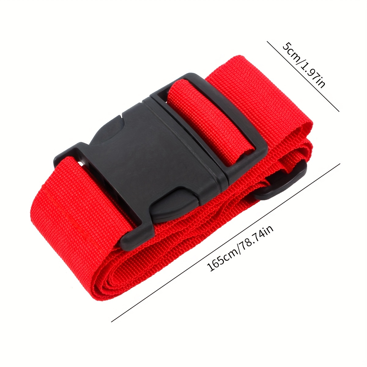 1pc Rainbow Adjustable Luggage Strap Packing Strap Travel Buckle Packing Strap