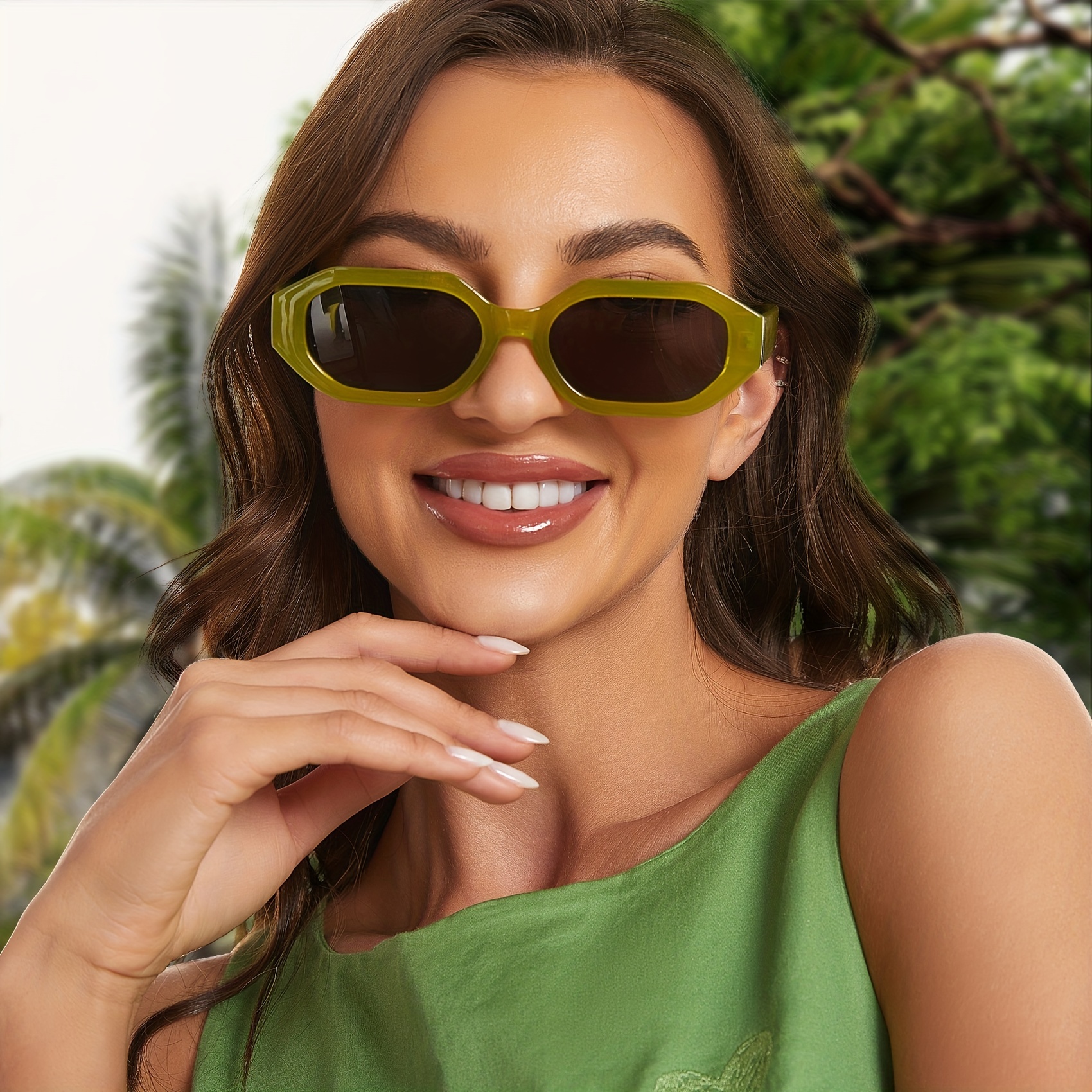 Rectangle Retro Sunglasses