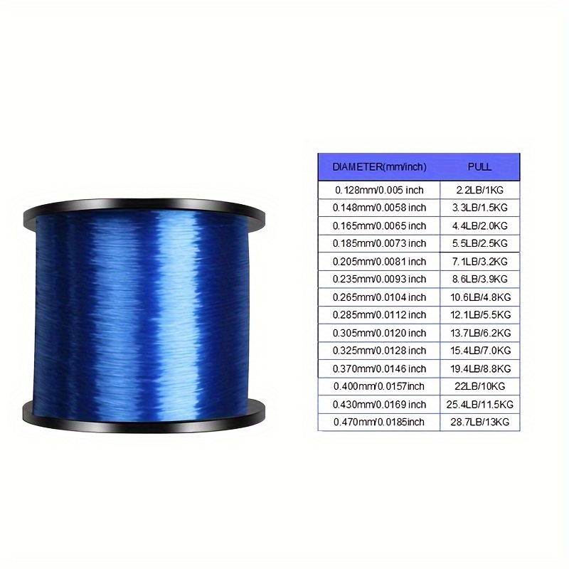 500m/546yds Monofilament Fishing Line, Strong Pull Abrasion Resistant Nylon  Line, Fishing Accessories