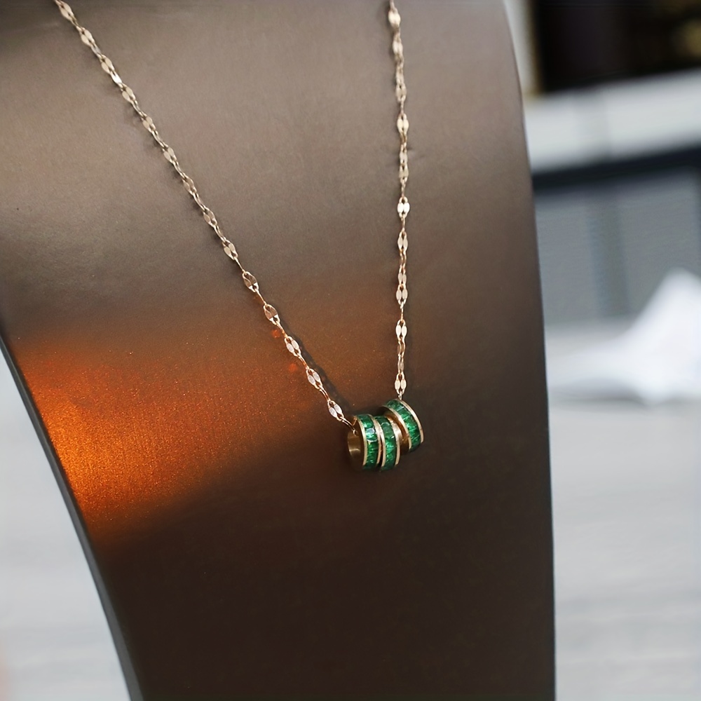 Men's Perfectly Man Necklace In Green/Silver