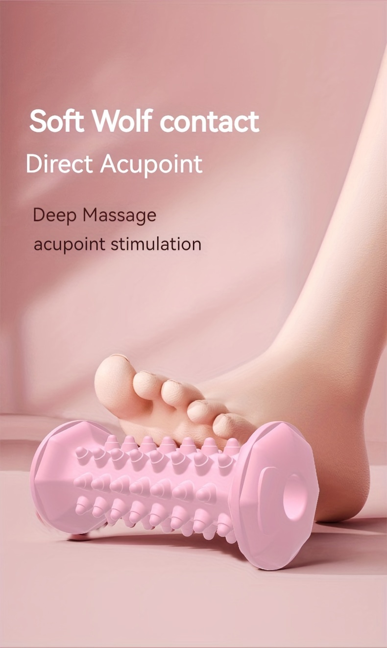 Tpe Foot Massage Roller Yoga Acupressure Massage Roller - Temu