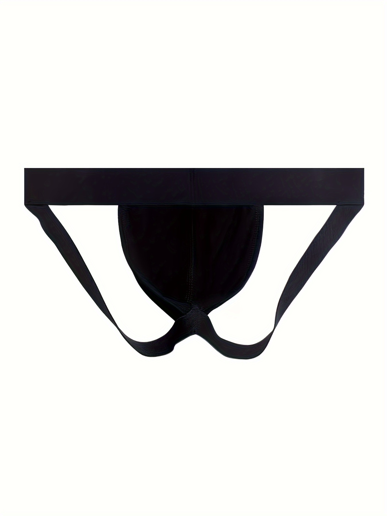 UIWFJEH Men'S Sissy Thong Panties Sexy Men Bondage Underwear Jockstrap G  String Elastic Hollow Lingerie Thong T-Back,Black, at  Men's Clothing  store