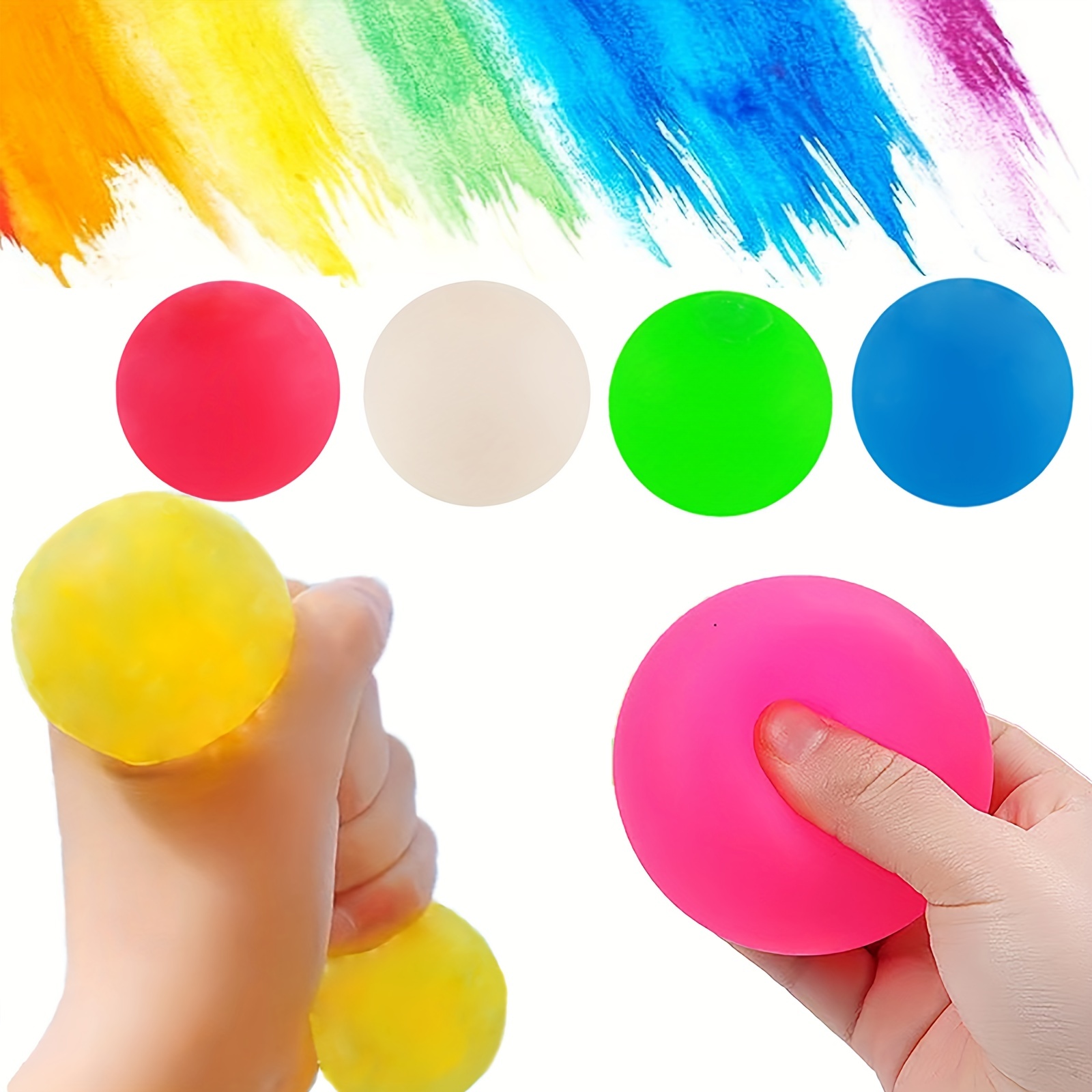 Colorful Press Decompression Ball Anti Stress Balls hand - Temu