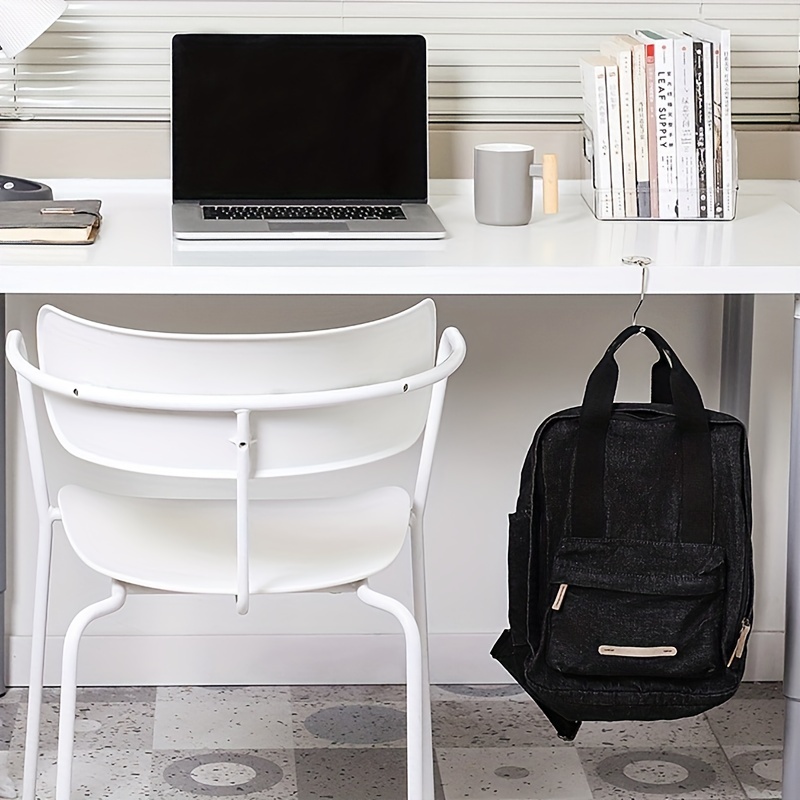 2 PCS BAG Hook Schoolbag Desk Purse Hanger Table Handbag Holder
