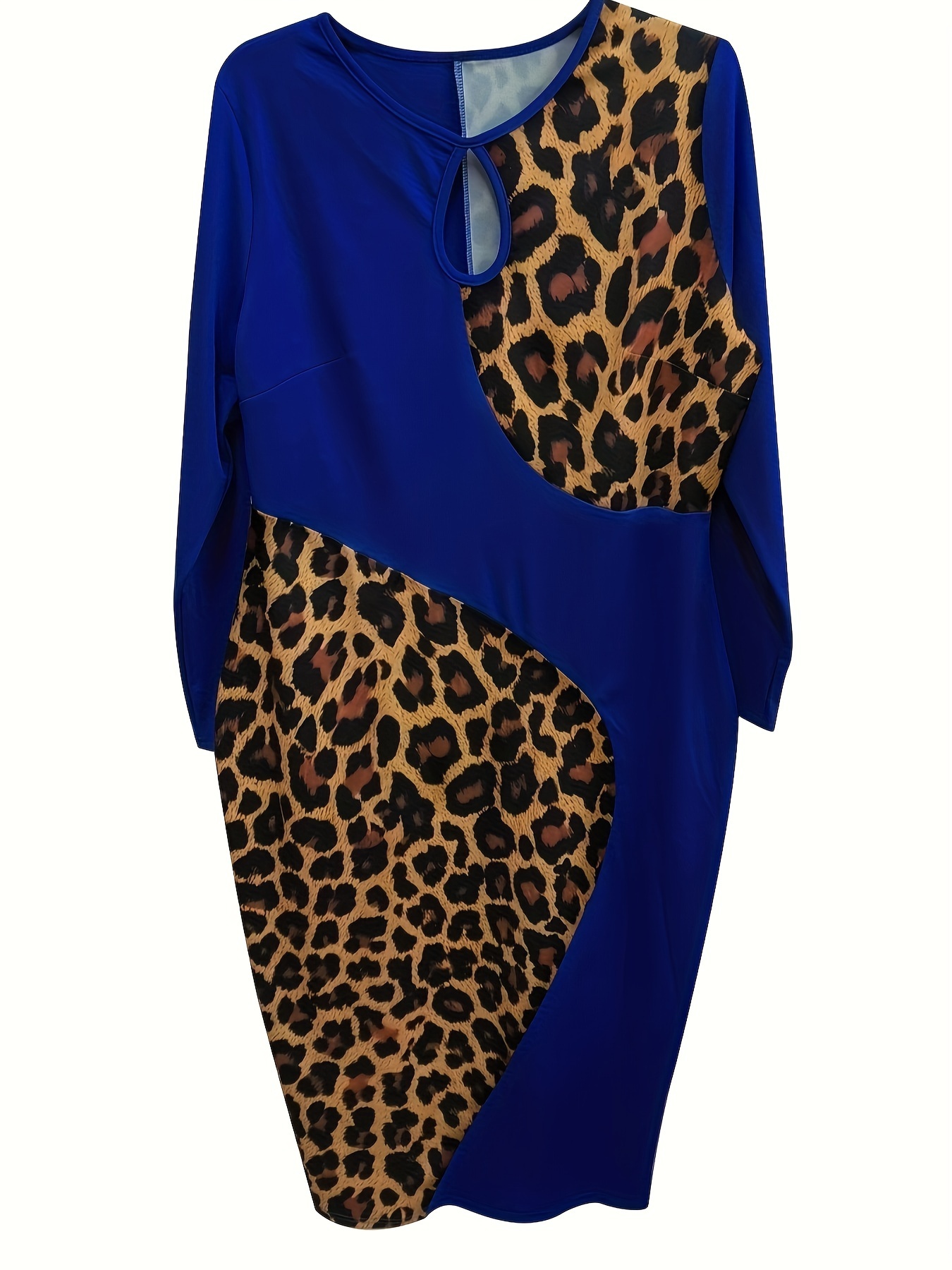 Plus Leopard Midi Dress