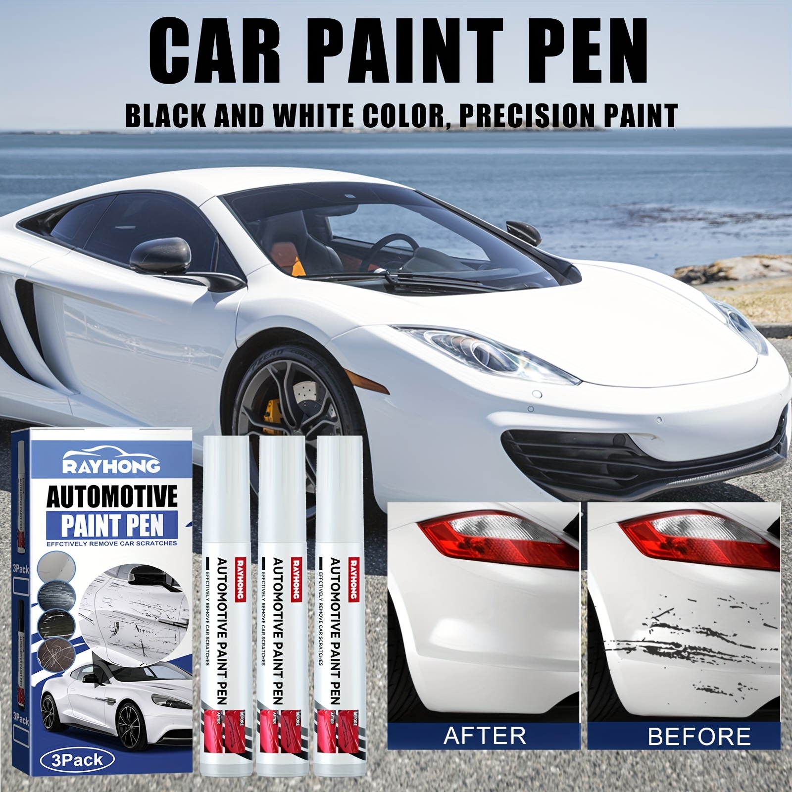 Car Black Paint Repair - Temu