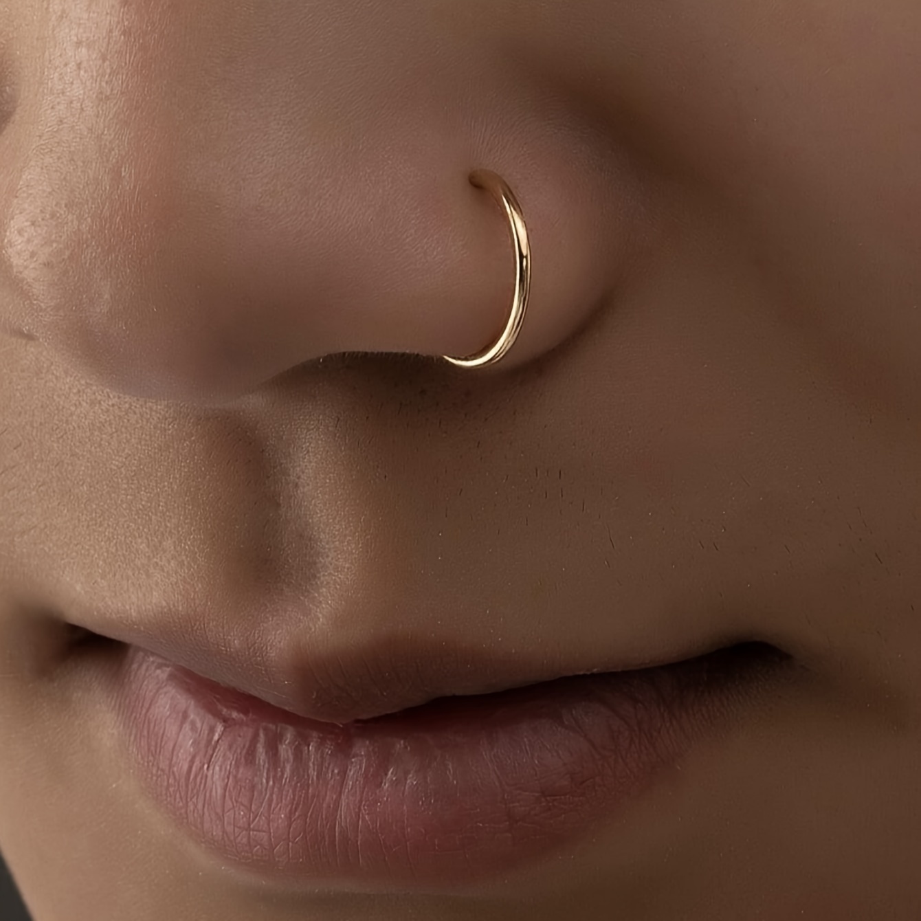 Mens gold deals septum ring