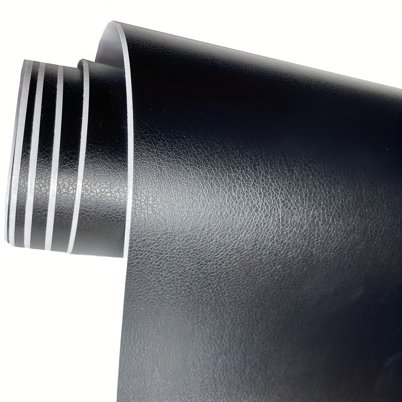 50cmx300cm Schwarzes Leder Muster Selbstklebende Vinylfolie
