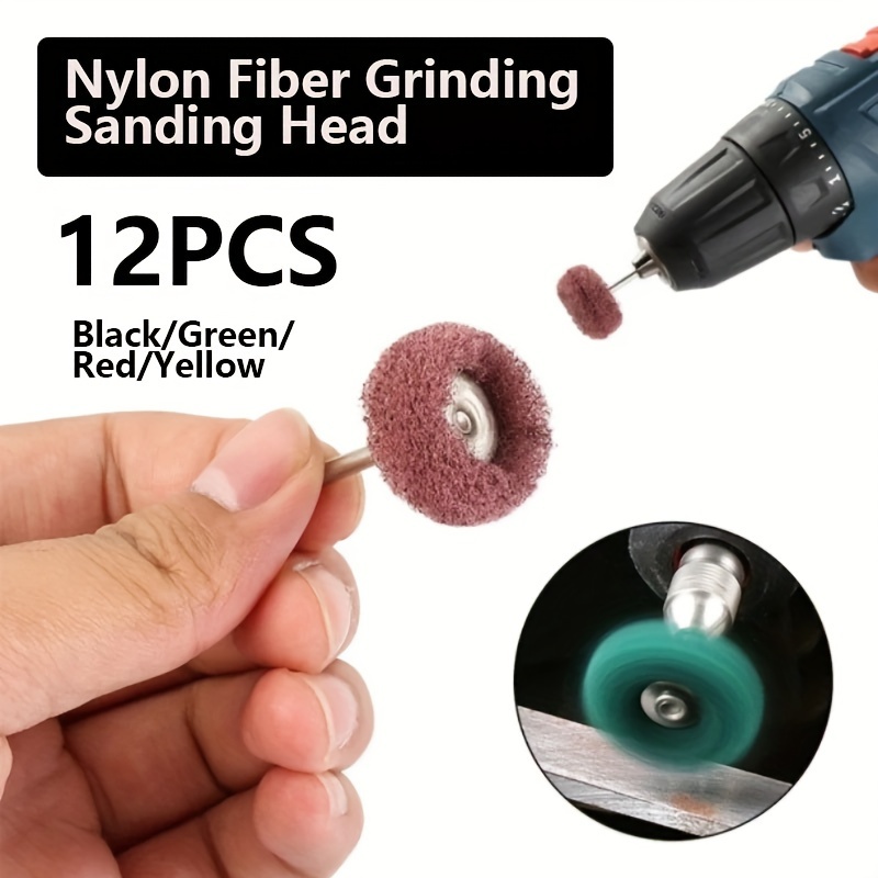 Mini Drill Abrasive Brush Shank Nylon Buffing Polishing - Temu